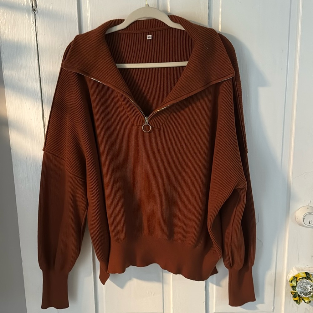 Women’s Oversized Quarter Zip Sweater